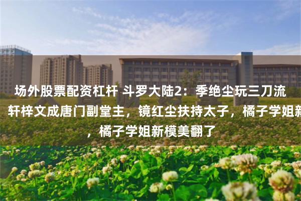 场外股票配资杠杆 斗罗大陆2：季绝尘玩三刀流再战贝贝，轩梓文成唐门副堂主，镜红尘扶持太子，橘子学姐新模美翻了