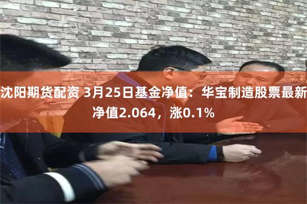 沈阳期货配资 3月25日基金净值：华宝制造股票最新净值2.064，涨0.1%