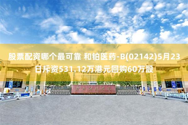 股票配资哪个最可靠 和铂医药-B(02142)5月23日斥资531.12万港元回购60万股
