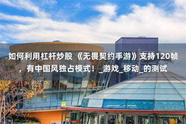 如何利用杠杆炒股 《无畏契约手游》支持120帧，有中国风独占模式！_游戏_移动_的测试