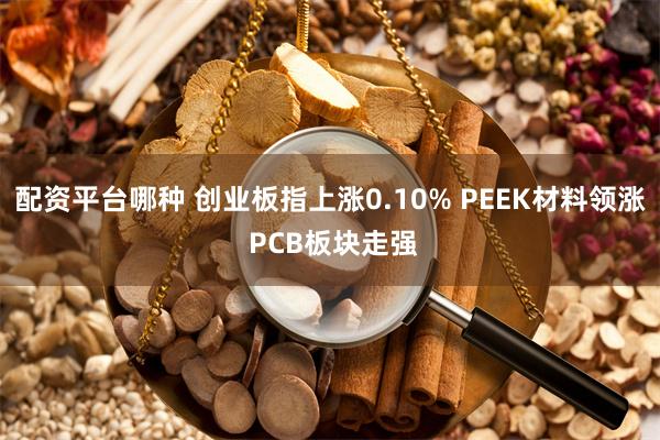配资平台哪种 创业板指上涨0.10% PEEK材料领涨 PCB板块走强